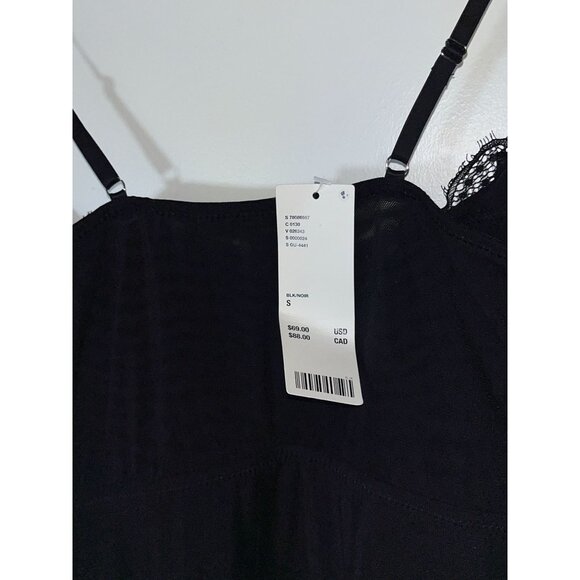 NWT Urban Outfitters Black Lace Bustier Y2K Style Cami Slip Mini Dress S Small - Picture 7 of 12